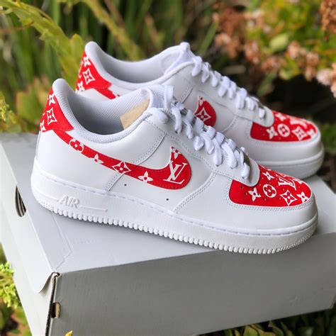 louis vuitton supreme air force ones|louis vuitton af1 custom.